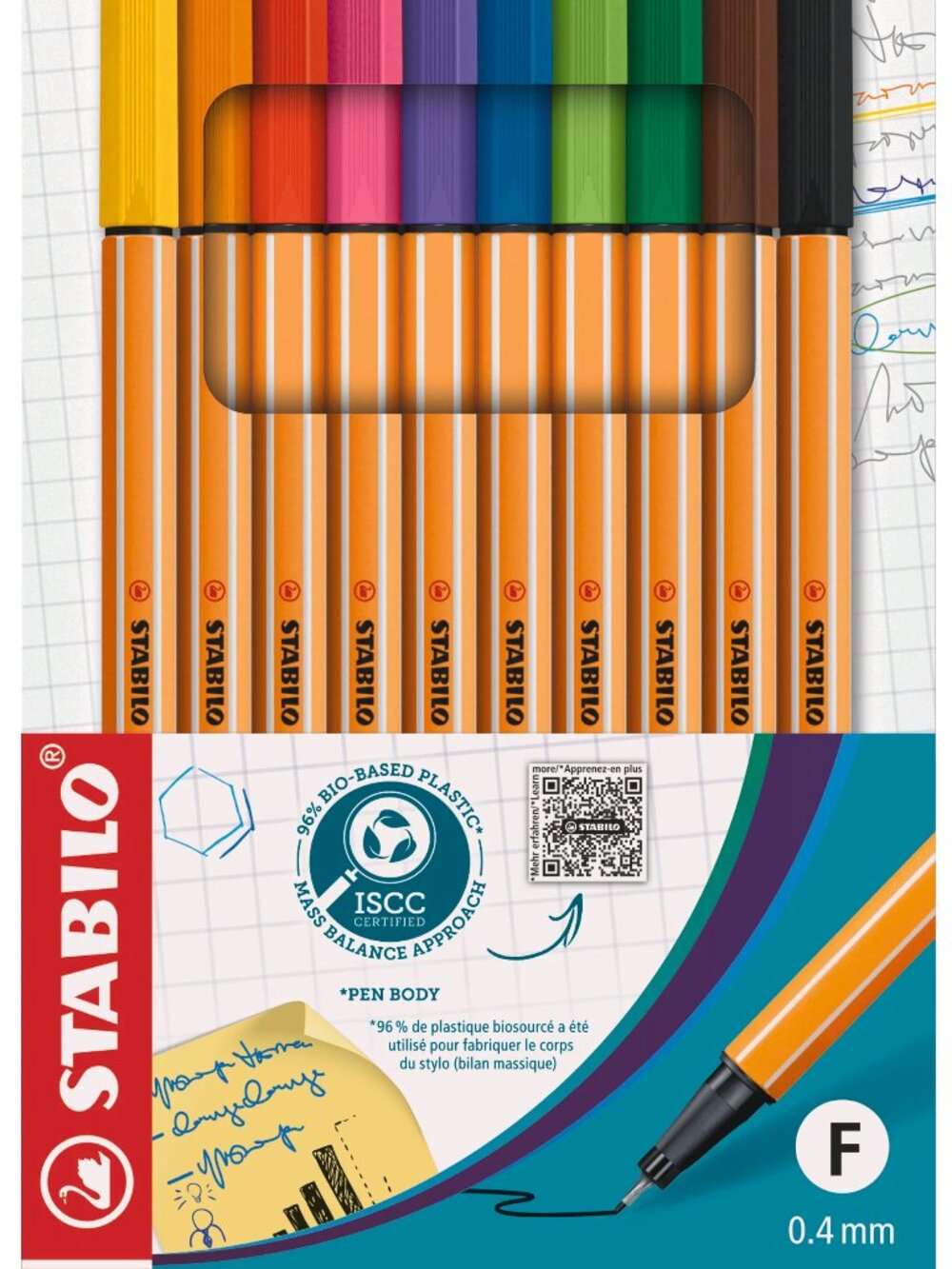 Fineliner STABILO point 88 10-pack pens